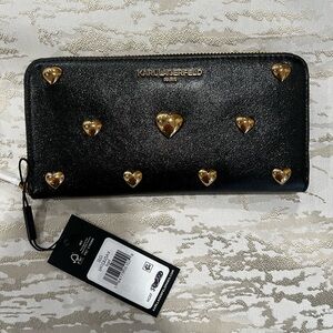 NWT Karl Lagerfeld Zip Wallet 🖤✨